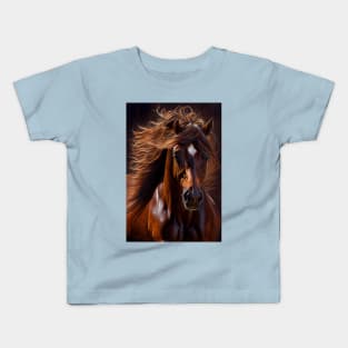 Morgan Horse - Oil paint Kids T-Shirt